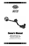 White's Electronics MXT PRO Owner`s manual