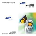 Samsung SGH-E400 User`s manual