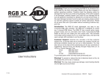 American DJ DMX-512 Operating instructions