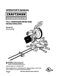 Craftsman 315.212740 Operator`s manual