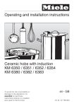 Operating and installation instructions Ceramic hobs with
