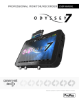 Convergent Design Odyssey 7 User manual