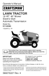 Craftsman 917.20383 Operator`s manual