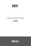 USER INSTRUCTIONS