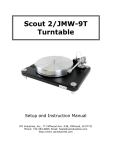 VPI Scout 2/JMW-9T Instruction manual
