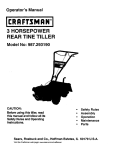 Craftsman 987.293190 Operator`s manual