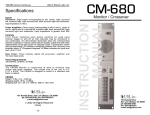 Usl CM Series Specifications