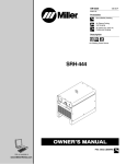 Miller Electric SRH-222 Owner`s manual