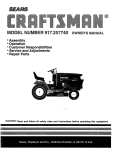 Craftsman 917.257740 Owner`s manual
