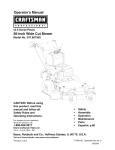 Craftsman 247.887360 Operator`s manual