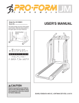 ProForm 831.298061 User`s manual