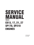 Robin America SP210 Service manual