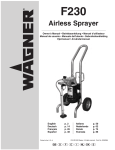 WAGNER HIGH-PERFORMANCE AIRLESS SPRAYER Owner`s manual