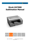 Ricoh GX7000 - Color Inkjet Printer Installation guide