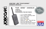 Ritron JOBCOM JMX D Series Owner`s manual