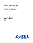 ZyXEL Communications P-2602HWL-C - User`s guide