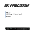 BK Precision 9115 User manual
