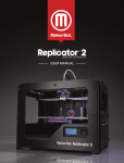 MakerBot Replicator 2 User manual