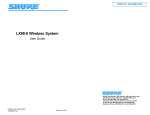 Shure LX88-II User guide