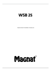 Magnat Audio WSB 25 Instruction manual