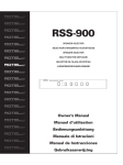 Rotel la passione plus Owner`s manual