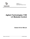 Agilent Technologies 1100 Series Installation guide
