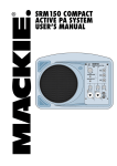 Mackie Personal PA User`s manual
