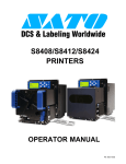 SATO S8424 Technical data