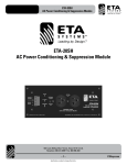 ETA Systems ETA-20SH Specifications