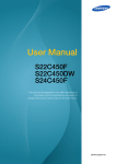 Samsung S24C450F User manual
