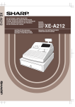 Sharp XE-A212 Instruction manual