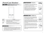 Blue Line Innovations PowerCost Monitor User guide