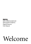 BenQ MP525P User manual