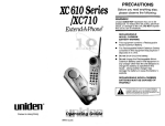 Uniden XC710 Operating instructions