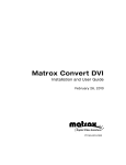 Matrox Convert DVI User guide