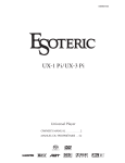 Esoteric UX-1PI Owner`s manual