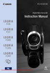 Canon Legria FS305 Instruction manual