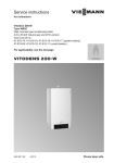 Viessmann Vitodens 200-W Combi Operating instructions