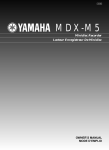 Yamaha CRX-M5 Owner`s manual