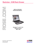 Rose electronics KVM Rack Drawer Specifications