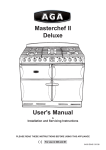 Master Chef outdoor Stovetop User`s manual