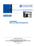 U-Line CLRCO2075 Installation guide