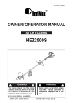 RedMax HEZ2500S Specifications
