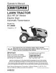 Craftsman 917.28008 Operator`s manual