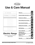 Crosley 316257131 Operating instructions