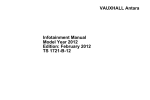 Vauxhall Antara Infotainment System Owner`s manual