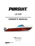 PURSUIT LS 235 Owner`s manual