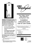 Whirlpool E2F30LD035V Use & care guide