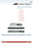 Allied Telesis AT-8100S/24C Installation guide