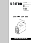 Miller Electric UNITOR UWI 400 Specifications